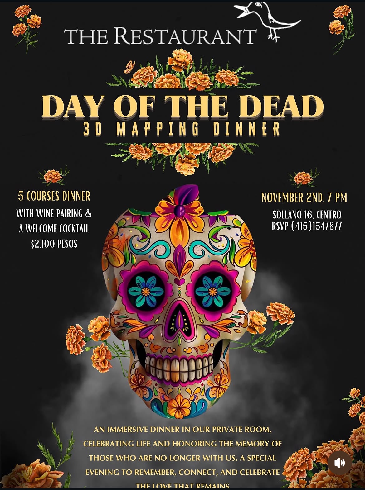 Day of the Dead 3D Mapping Dinner