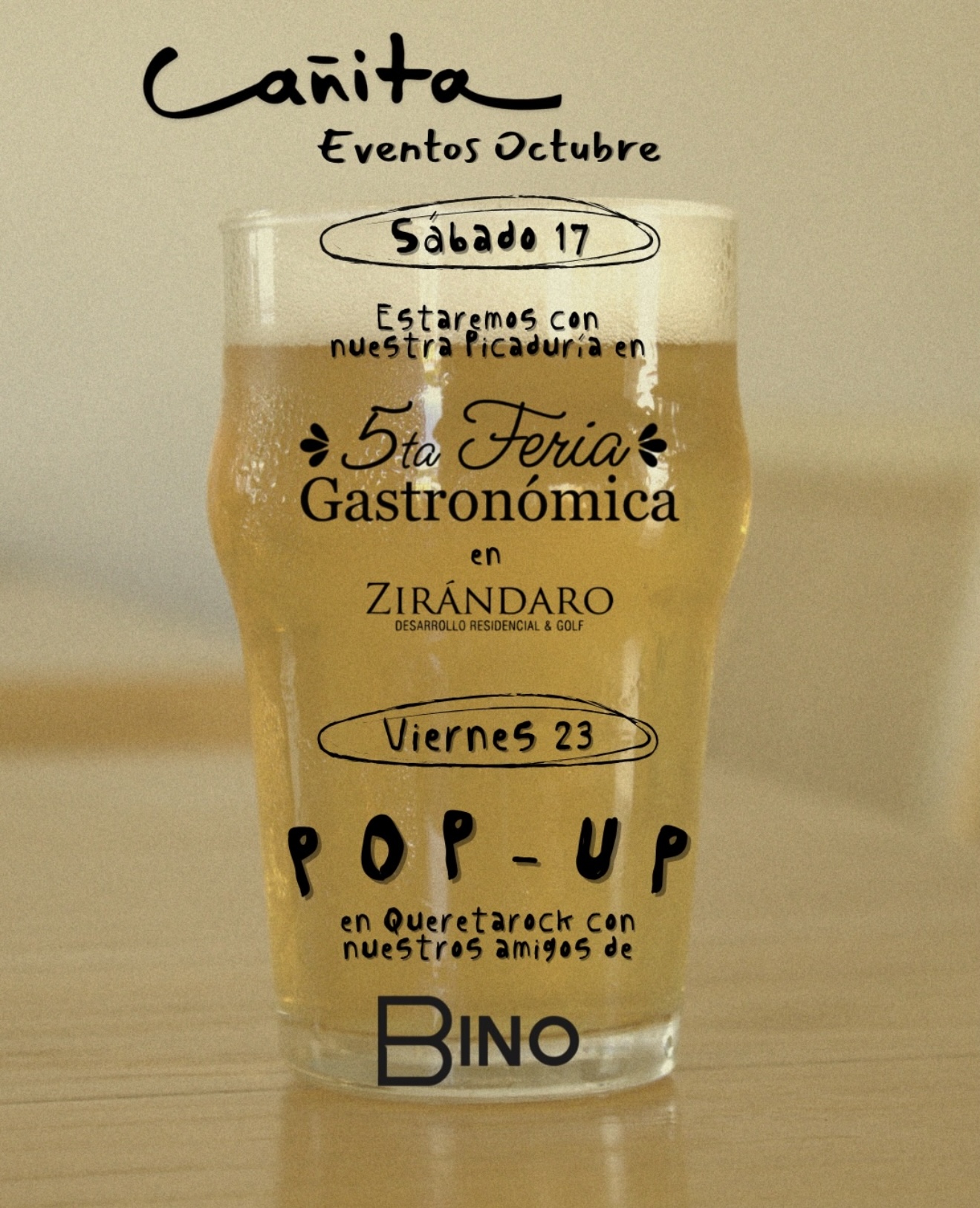 Cañita Eventos Octubre