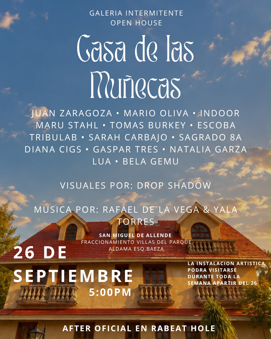 GALERIA INTERMITENTE OPEN HOUSE: Casa de las Muñecas